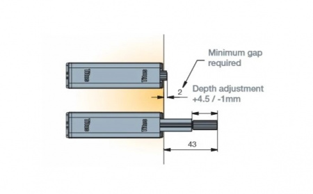 915-0x59-381-k2 толкатель push latch с прямой пластиной купить в липецке