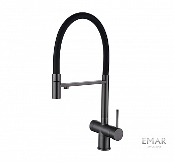 ес - 7024 pvd dark, смеситель кухонный купить в липецке
