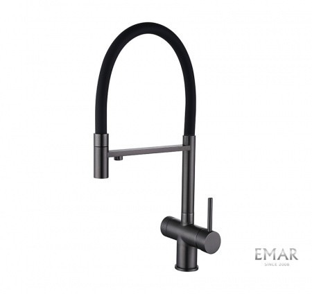 ес - 7024 pvd dark, смеситель кухонный купить в липецке