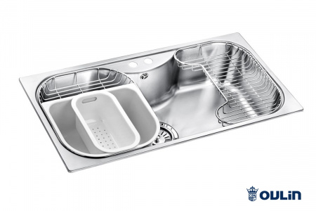 корзина для сушки в кухонную мойку, oulin ol-330-2 l купить в липецке