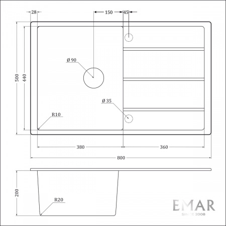 мойка emq-1800.q берилл купить в липецке