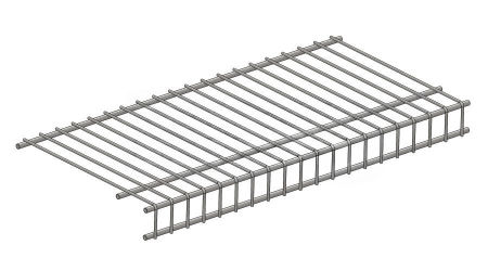 полка сетчатая, 230*3000 мм (черный муар) купить в липецке